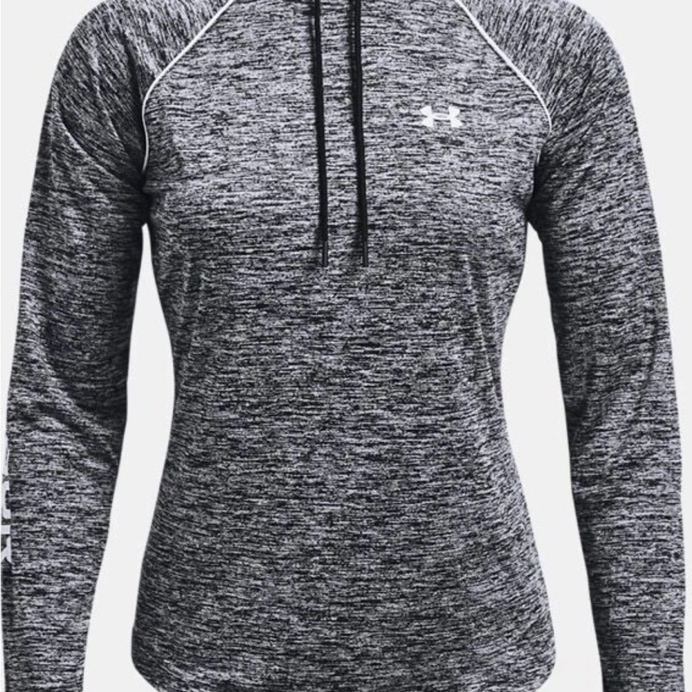 Under Armour Women's Black and White Hoodie
